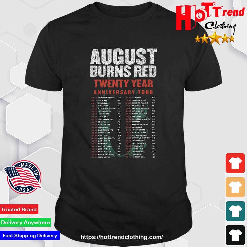 August Burns Red 20 Year Anniversary Tour T-Shirt