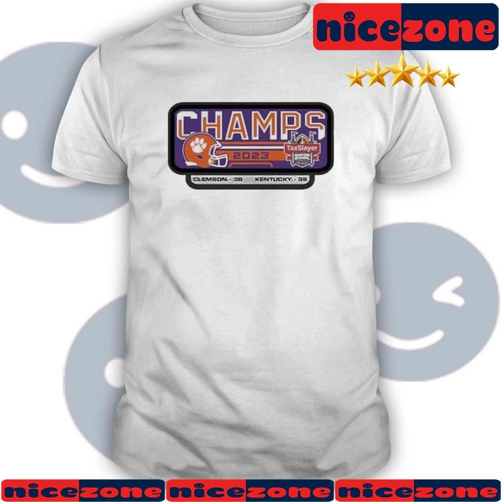 Clemson Tigers Taxslayer Gator Bowl Champions 2023 Shirt