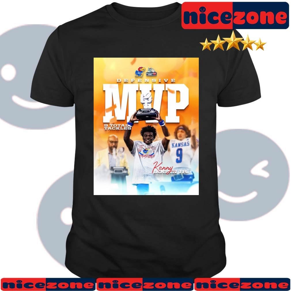 Kenny Logan 23 Kansas Jayhawks Is The Defensive MVP Of The 2023 Guaranteed Rate Bowl NCAA Football Shirt