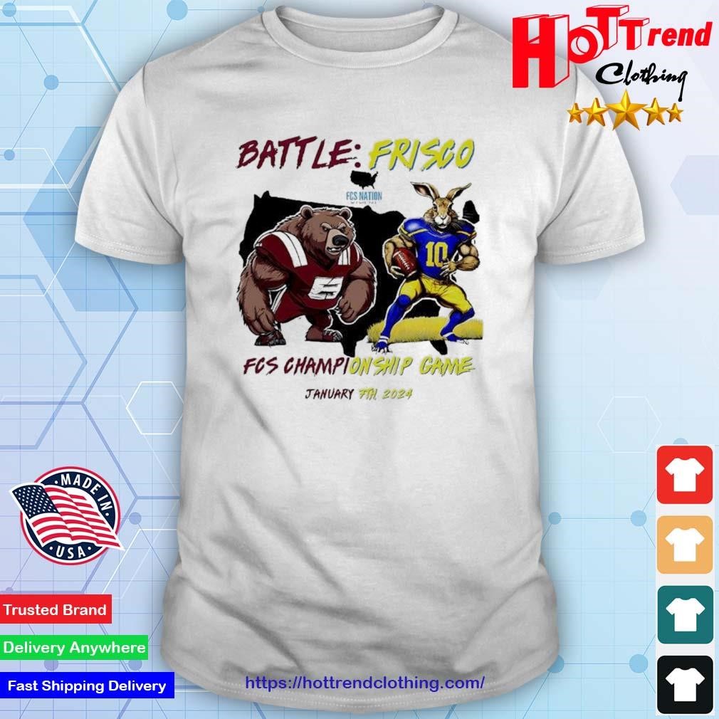 Montana Grizzlies vs South Dakota State Jackrabbits battle Frisco FCS championship game january 7th 2024 shirt