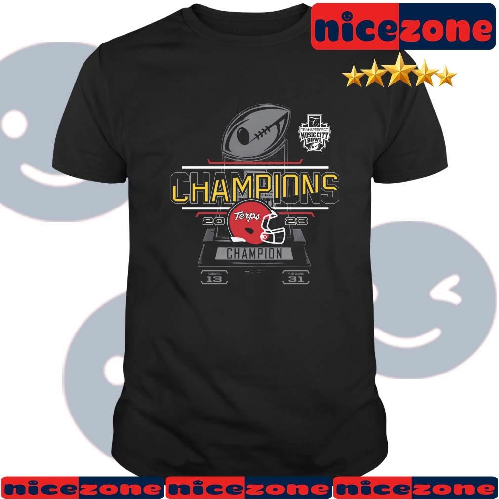 2023 Transperfect Music City Bowl Champions Score Shirt
