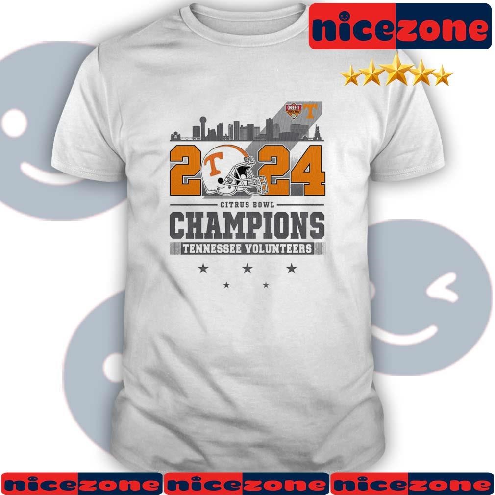 2024 Tennessee Volunteers Skylines Citrus Bowl Champions Helmet Shirt