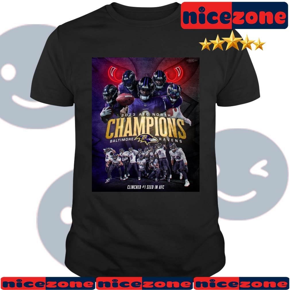 Baltimore Ravens Kings Of The North And The #1 Seed 2023 AFC North Champions Shirt