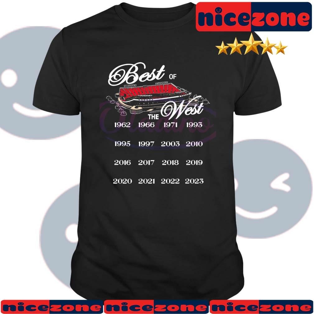 Kansas City Chiefs Best Of The West 1962-2023 Shirt