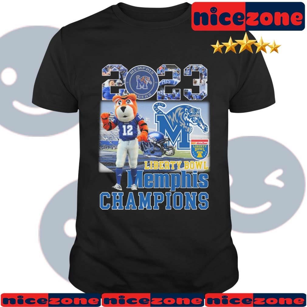 Memphis Tigers 2023 Liberty Bowl Champions Mascot Shirt