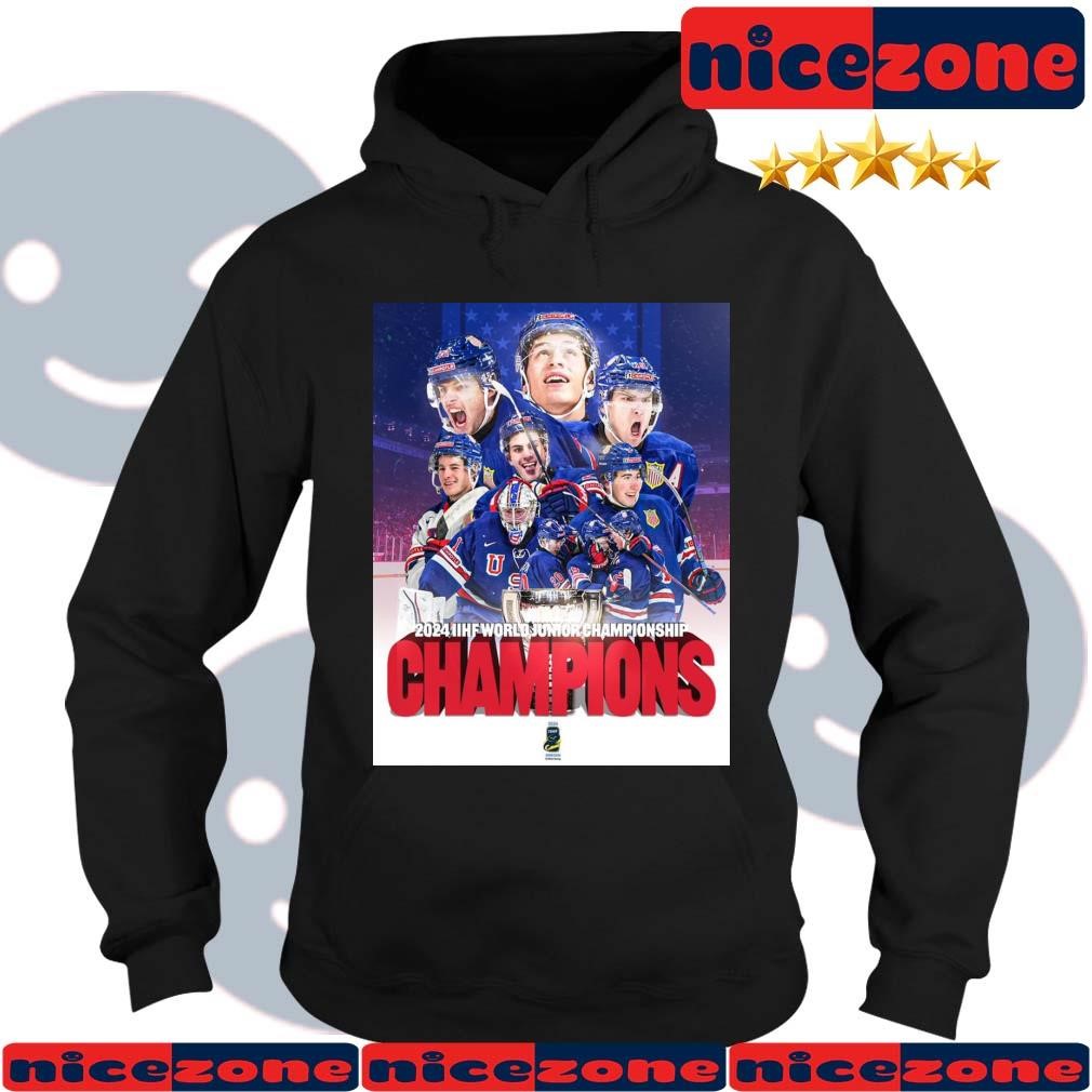 USA Junior Hockey Team Are The 2024 IIHF World Junior Champions Shirt   USA Junior Hockey Team Are The 2024 IIHF World Junior Champions Shirt Hoodie 