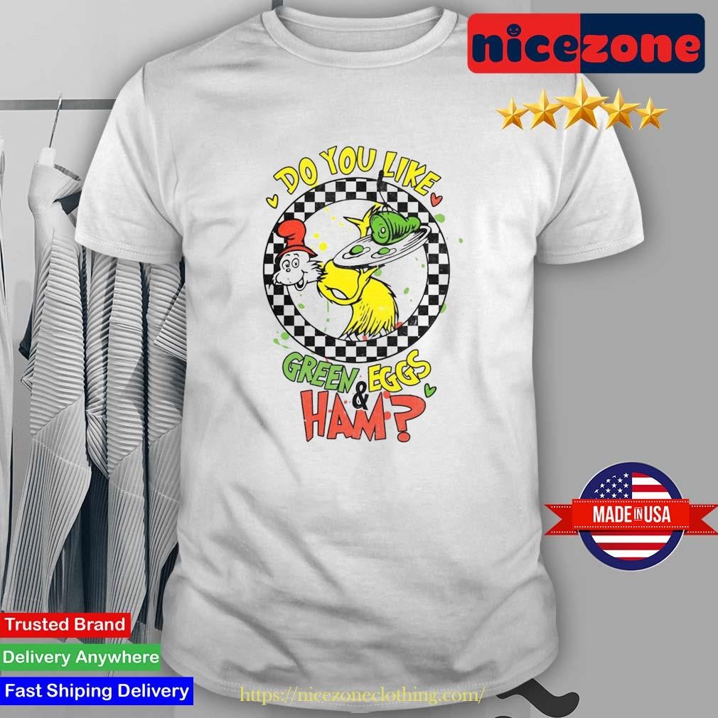 Dr Seuss Green Eggs And Ham Cat In The Hat Shirt
