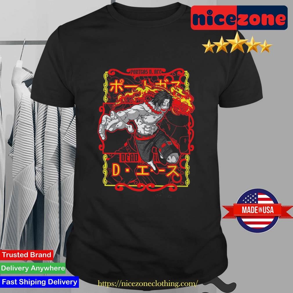 Portgas D. Ace Red Fire On One Piece Shirt