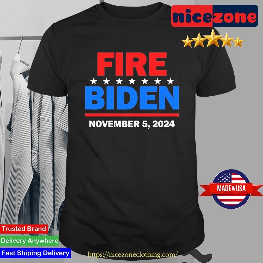 Original Fire Biden Elect Trump President 2024 Republican Patriot T-shirt