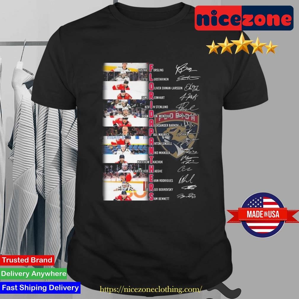 Original Florida Panthers 2024 Team Lineup Hockey Players Fan ...